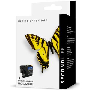 SecondLife inkt cartridge zwart voor Brother LC-229BK XL