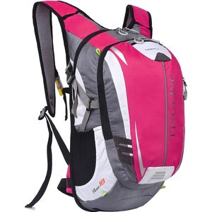 Fietsrugzak, 18 l/25 l, wandelrugzak, reisrugzak, sportrugzak, dagrugzak met helmbescherming, voor dames en heren, professioneel voor outdoorsporten