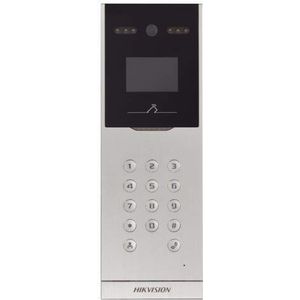 Hikvision Digital Technology DS-KD8002-VM intercomsysteem 8,89 cm (3.5"") Aluminium, Zwart 1,3 MP