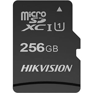 HikVision M-SD 256G Micro SDHC geheugenkaart - serie C1 met adapter 92 MB/s 50 MB/s klasse 10