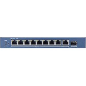 Hikvision - DS-3E0510P-E - Netwerkschakelaar - Blauw - 8 x Gigabit PoE-poorten