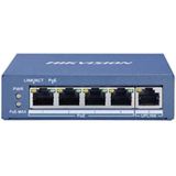 Hikvision DS-3E0505P-E Pro Series 4 poort unmanaged POE+ switch met 1x RJ45
