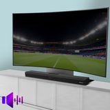 Bluetooth 5.0 Soundbar 50W Vermogen Afstandsbediening Awei Zwart