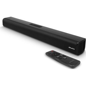 Bluetooth 5.0 Soundbar 50W Vermogen Afstandsbediening Awei Zwart
