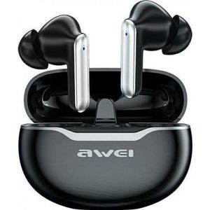 AWEI Bluetooth 5.3 T50 TWS Hoofdtelefoon - Dockingstation - Zwart