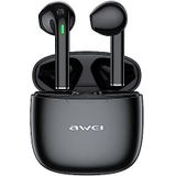 AWEI Bluetooth 5.3 T26 Pro TWS Hoofdtelefoon - Zwart - Waterdicht