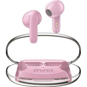 AWEI Bluetooth Headphones 5.3 T85 ENC TWS roze