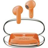 AWEI Bluetooth Headphones 5.3 T85 ENC TWS oranje