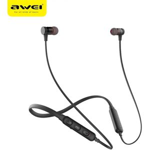 AWEI - G10BL - Headset met koord - Bluetooth 5.3 - IP64 Waterdicht - Ideaal voor sporten en bewegen - Zwart