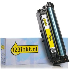 123inkt huismerk vervangt HP 507A (CE402A) toner geel