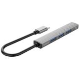 Orico - AH-13 - USB-C HUB - Grijs - Aluminium - USB 3.0 en USB 2.0