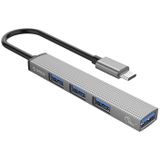Orico - AH-13 - USB-C HUB - Grijs - Aluminium - USB 3.0 en USB 2.0