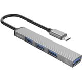 Orico - AH-13 - USB-C HUB - Grijs - Aluminium - USB 3.0 en USB 2.0