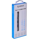Orico - Hub USB-C - Docking Station - Grijs - Aluminium - 3x USB-A + 1x microSD