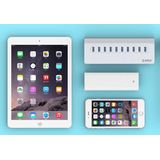 Orico - Aluminium 10 Poort USB 3.0 hub 5Gbps geschikt voor o.a. computer / laptop / MacBook / iMac - Zilver