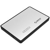 Orico Behuizing 2.5 Inch SATA HDD/SSD - Zilver/Zwart - USB 3.0