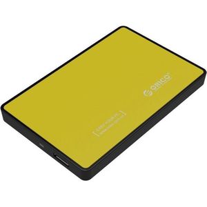 Orico - Harde Schijf Behuizing 2,5 inch - HDD/SSD - USB3.0 - Metaal & Kunststof - Geel