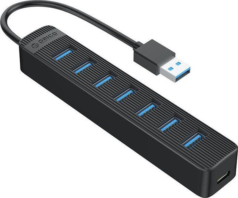 Usb Extra ORICO USB 3.0 Hub met 7 USB-A Poorten - Extra USB-C Stroomtoevoer ...