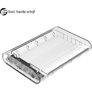 Orico - Transparante 3.5 inch type-C Harde Schijf Behuizing - SATA III - USB3.0 - 5Gbps