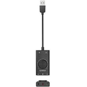 Orico multifunctionele USB 2.0 Externe Geluidskaart, 10cm