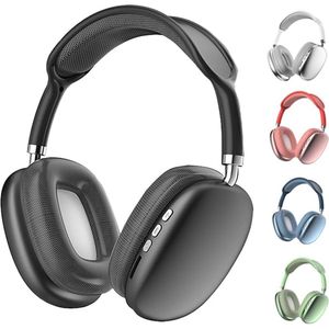 P9 Pro Max Draadloze Bluetooth-hoofdtelefoon Over-ear Stereo Muziek Gaming-headset Ondersteunt TF voor laptop / mobiele telefoon / pc - Zwart