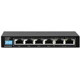 Hored AI106G Gigabit Poe Smart Switch met 6 poorten, 4 poorten, 802.3af, 802.3at, 48V, 60W, overdracht tot 250 meter, slimme functies