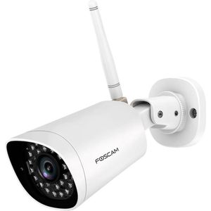 Foscam FI9912P Beveiligingscamera's - Full HD - 2MP - Nachtzicht 20 m - Werkt met Amazon Alexa en Google Assistant - Wit