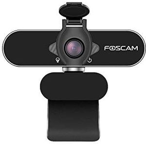 Foscam Webcam 1080P USB met geïntegreerde microfoon voor computer - W21 zilverkleurig