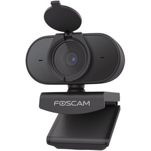 FOSCAM W41 4 MP Super HD USB-webcamera, 2688 x 1520 pixels, inkijkbescherming, 84°-groothoeklens, 2 microfoons voor live streaming, videogesprekken, conferenties, online onderwijs, wit