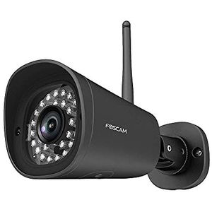 Foscam FI9902P - Full HD outdoor IP/WLAN bewakingscamera met nachtzicht en externe toegang, 2MP IP-camera met 2-weg audiosysteem, P2P-camera met bewegingsdetectie en microSD-kaartsleuf, zwart