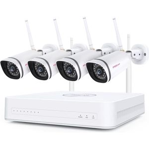 Foscam Smart Beveiligingscamera Full Hd Fn7108w-b4-1t Wi-fi Wit (fc-88-092)