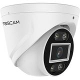 Foscam T5EP IP Camera - 3K QHD - PoE - IP Turret Camera - Nachtzicht - Geluid en Lichtalarm - Wit
