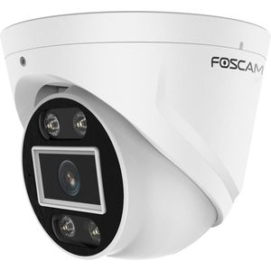 Foscam T5EP IP Camera - 3K QHD - PoE - IP Turret Camera - Nachtzicht - Geluid en Lichtalarm - Wit
