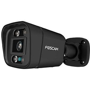 Foscam V5EP bewakingscamera, zwart, 5 MP (3072 x 1728), PoE, geïntegreerde projector en sirene