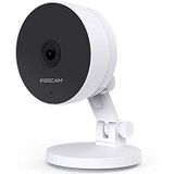 Foscam C2M WLAN IP-netwerkcamera, Full HD 1080P 2MP binnencamera, AI personaliseerbaar en alarmmelding, compatibel met Alexa, dual-band 5 GHz / 2,4 Hz wifi, tweeweg audio, nachtzicht, wit