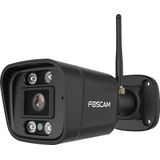 Foscam V5P, 5MP dual-band WiFi camera met geluid- en lichtalarm, zwart