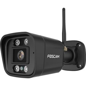 Foscam V5P Beveiligingscamera - 3K/5MP dual-band WiFi camera met geluid- en lichtalarm - Zwart - zwart Kunststof 6954836066881