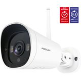 Foscam G4C Beveiligingscamera - Buitencamera - Kleur Nachtzicht 20m - 2K - IP66 - 4MP - Spotlight - Wit