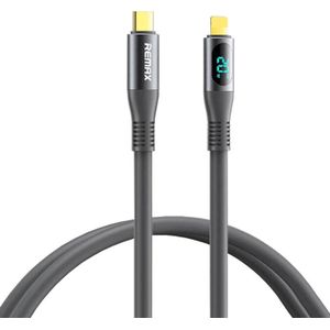 REMAX Cable USB-C-lightning Zisee, RC-C031, 20W (grijs)