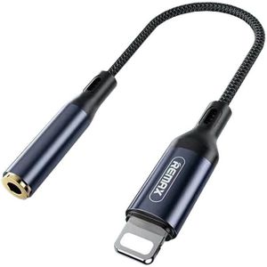 REMAX Adapter USB Lightning - Jack 3.5mm grijs (6954851254119)