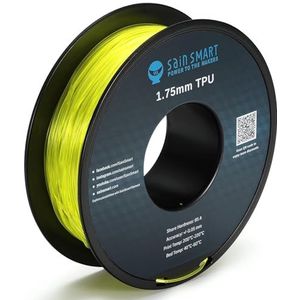 SainSmart TPU 3D-printerfilament, 1,75 mm, 0,8 kg, geel