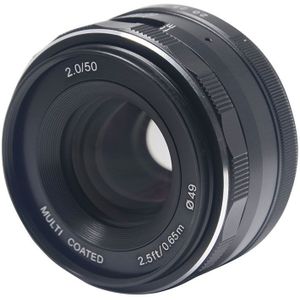 Meike - 50mm f/2.0 - Objectief - Zwart - Sony E Mount