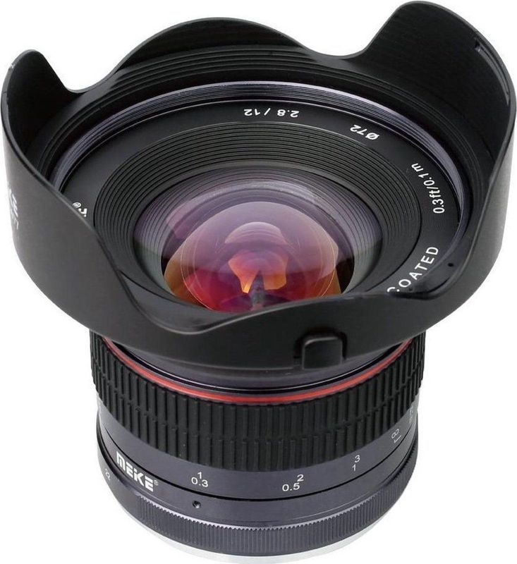 Meike - 12mm f/2.8-22 - Objectief - Zwart - Micro Vier Derde