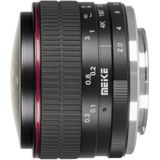 Meike - 6,5 mm f/2-22 - Objectief - Zwart - Micro Vier Derde