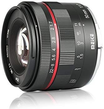 Meike - 50mm f/1.7 - Objectief - Zwart - Nikon 1