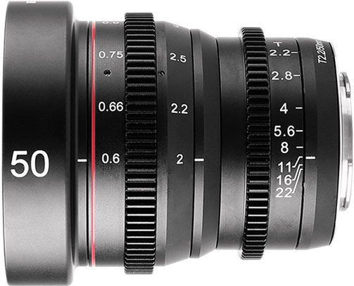 Meike - MK-50mm T2.2 - Canon RF-mount Objectief - Metaal - Laag Dispersie Optiek