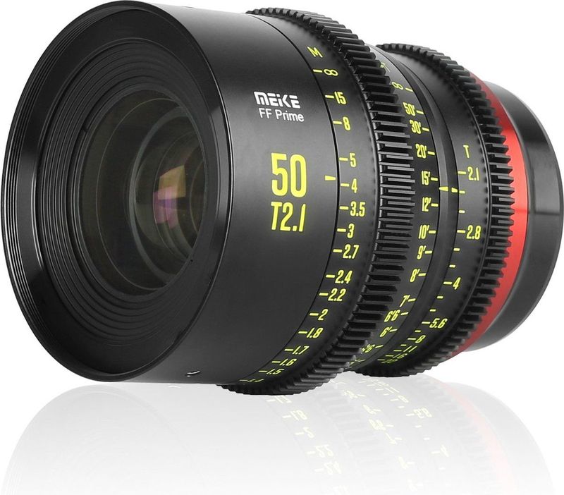 Meike - 50 mm T2.1 FF - Objectief - Zwart - Volledig Formaat