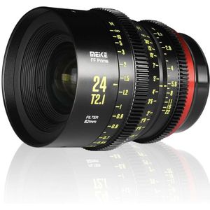 Meike - Prime 24mm T2.1 Cine-objectief - Zwart - Canon EF