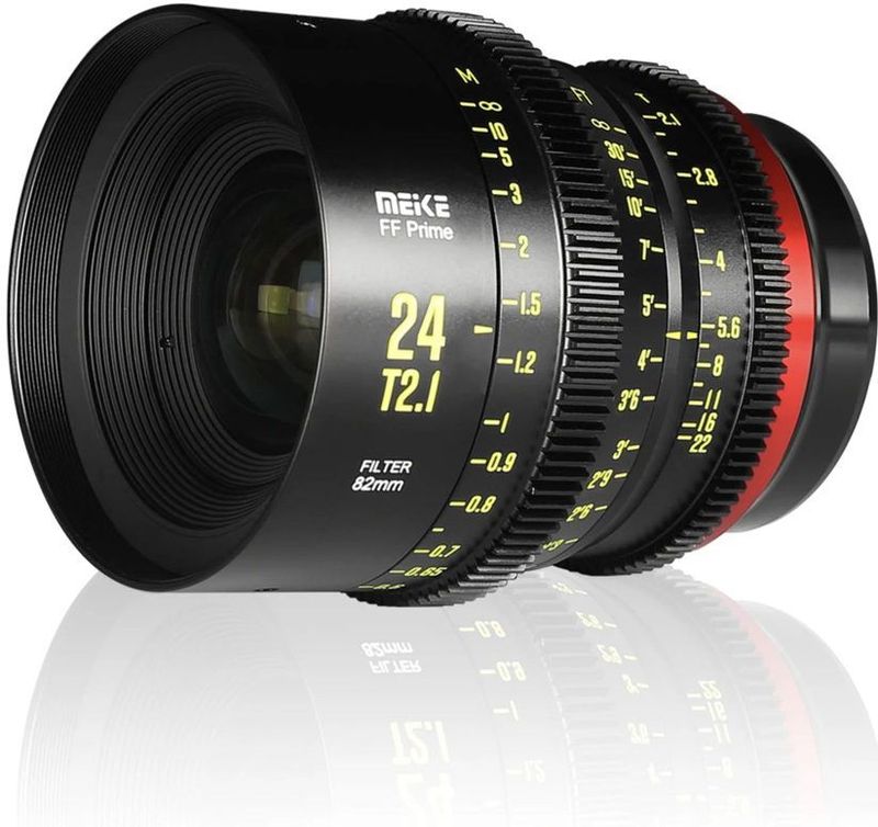 Meike - Prime 24mm T2.1 - Cine-objectief - E-vatting - Robuuste Constructie