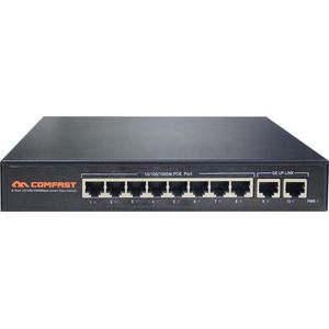 Comfast CF-SG181P Series - POE Switch - 8-Ports - 30W Per Port - 240W Budget - VLAN Support - QoS Support